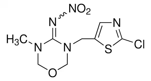 Thiamethoxam structure, CAS 153719-23-4