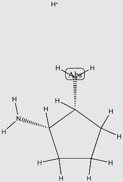 1,2-Cyclopentanediamine,conjugatemonoacid,(1R,2S)-rel-(9CI) structure, CAS 632325-03-2