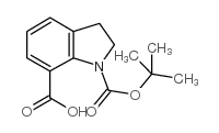 N-BOC-INDOLINE-7-CARBOXYLIC ACID structure, CAS 143262-20-8