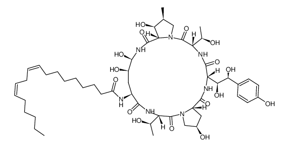 Echinocandin B structure, CAS 54651-05-7