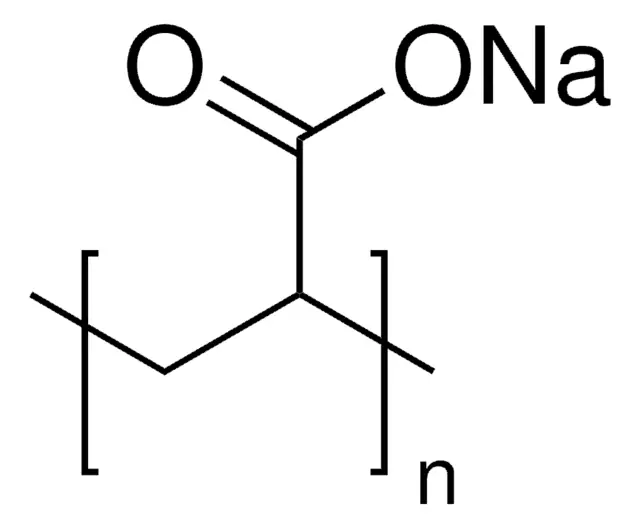 Sodium polyacrylate structure, CAS 9003-04-7