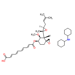Fumagillin DCH structure, CAS 41567-78-6