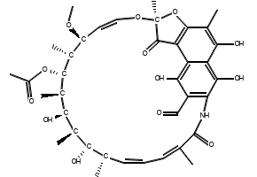 3-Formyl Rifamycin structure, CAS 13292-22-3