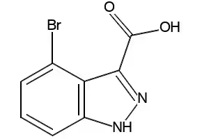 4-BROMO-3-INDAZOLECARBOXYLIC ACID structure, CAS 885521-80-2