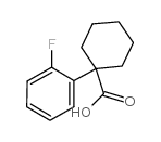 1-(2-FLUOROPHENYL)CYCLOHEXANECARBOXYLIC ACID, 98 structure, CAS 106795-66-8