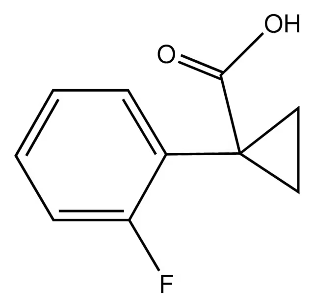 1-(2-FLUORO-PHENYL)-CYCLOPROPANECARBOXYLIC ACID structure, CAS 306298-00-0