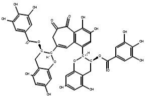 THEAFLAVINE-3,3'-DIGALLATE structure, CAS 33377-72-9