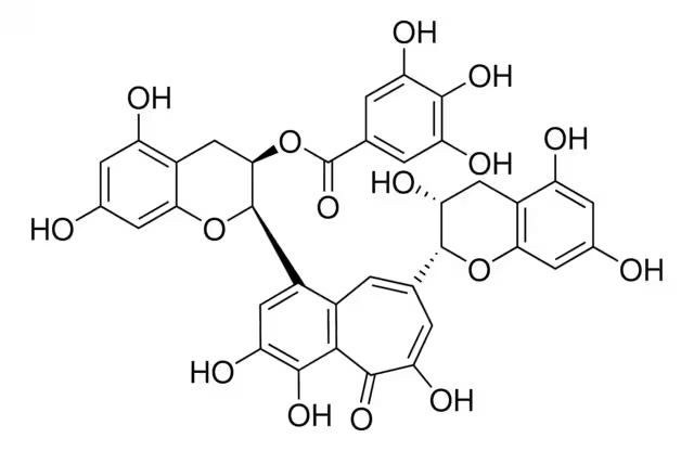 THEAFLAVIN 3'-O-GALLATE structure, CAS 28543-07-9
