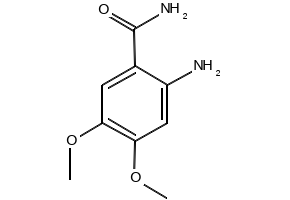 2-AMINO-4,5-DIMETHOXYBENZAMIDE structure, CAS 5004-88-6