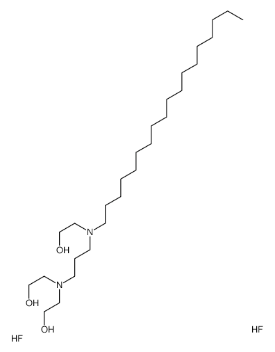 BIS(HYDROXYETHYL)-AMINOPROPYL-N-HYDROXYETHYL-OCTADECYLAMINE DIHYDROFLUORIDE structure, CAS 6818-37-7