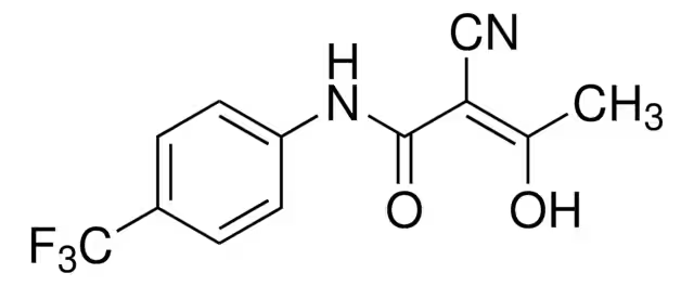 2-Cyano-3-hydroxy-N-(4'-trifluoromethylphenyl)-crotone amide structure, CAS 108605-62-5