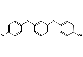 1,3-BIS(4-HYDROXYPHENOXY)BENZENE structure, CAS 126716-90-3