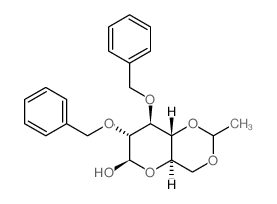 2,3-DI-O-BENZYL-4,6-O-ETHYLIDENE-BETA-D-GLUCOPYRANOSE structure, CAS 170078-65-6
