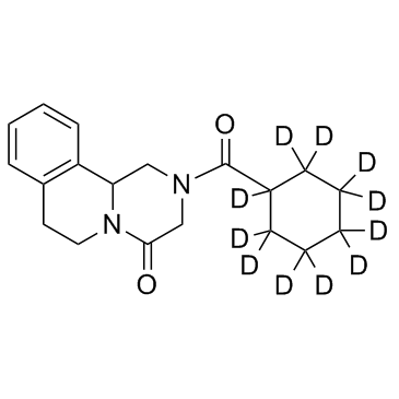 Praziquantel-d11 structure, CAS 1246343-36-1
