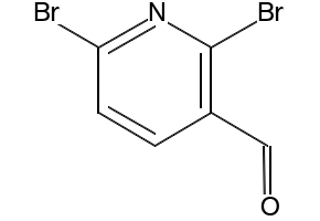 2,6-Dibromopyridine-3-carboxaldehyde structure, CAS 55304-83-1