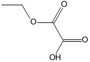 Oxalic acid 1-ethyl ester structure, CAS 617-37-8