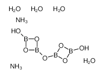 AMMONIUM TETRABORATE TETRAHYDRATE structure, CAS 12228-87-4
