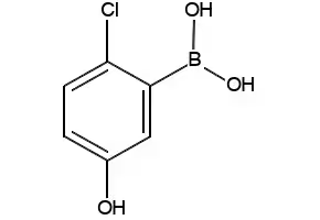 2-CHLORO-5-HYDROXYBENZENEBORONIC ACID 98 structure, CAS 913835-71-9