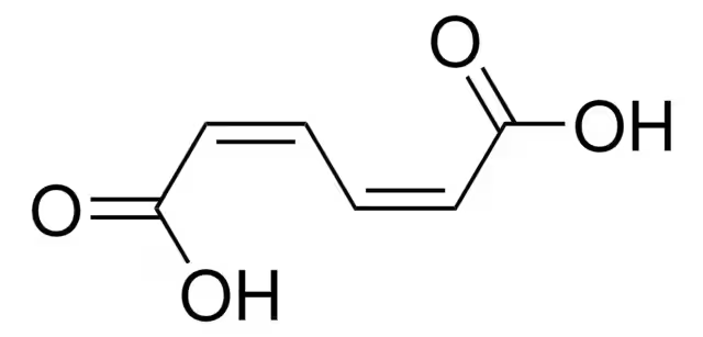 CIS CIS-MUCONIC ACID structure, CAS 1119-72-8