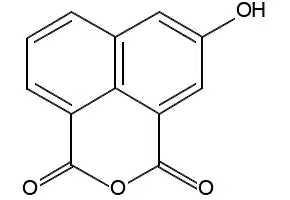 3-HYDROXY-1,8-NAPHTHALIC ANHYDRIDE structure, CAS 23204-36-6