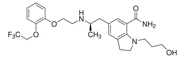 Silodosin structure, CAS 160970-54-7