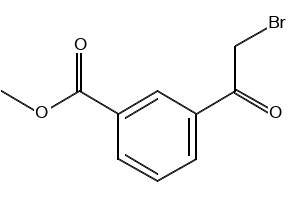 3-(2-Bromo-acetyl)-benzoic acid methyl ester structure, CAS 27475-19-0