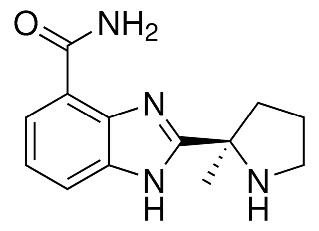 2-[(2R)-2-Methylpyrrolidin-2-yl]-1H-benimidazole-4- carboxamide structure, CAS 912444-00-9