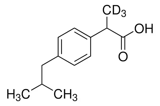 (+/-)-IBUPROFEN-D3 structure, CAS 121662-14-4