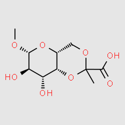 methyl 4,6-O-(1-carboxyethylidene)galactopyranoside structure, CAS 92569-54-5