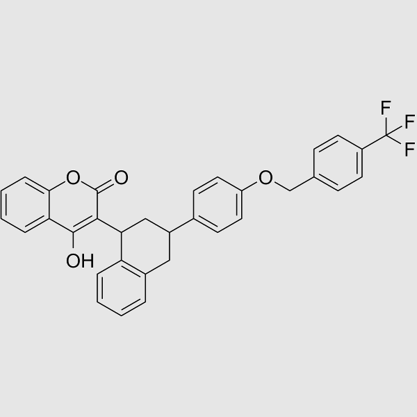 Flocoumafen structure, CAS 90035-08-8