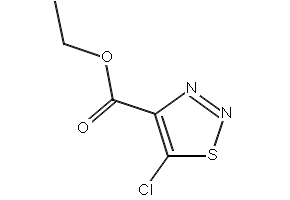 ethyl 1,2,3-thiadiazole-5-carboxylate structure, CAS 4100-14-5
