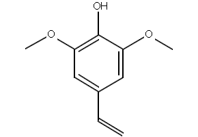 Phenol, 4-ethenyl-2,6-dimethoxy- structure, CAS 28343-22-8