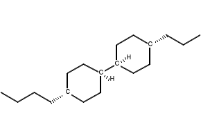 (trans,trans)-4-Butyl-4'-propyl-1,1'-bicyclohexyl structure, CAS 96624-52-1