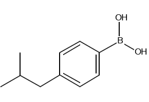 4-Isobutylphenylboronic acid structure, CAS 153624-38-5