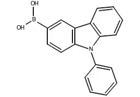 (9-Phenyl-9H-carbazol-3-yl)boronic acid structure, CAS 854952-58-2