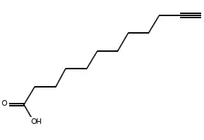 11-dodecynoic acid structure, CAS 16900-60-0