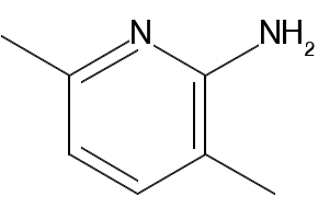 2-Amino-3,6-dimethylpyridine structure, CAS 823-61-0
