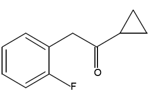 Cyclopropyl 2-fluorobenzyl ketone structure, CAS 150322-73-9