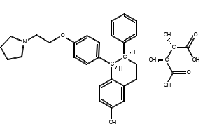 LASOFOXIFENE HCL structure, CAS 190791-29-8