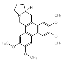(S)-9,11,12,13,13a,14-Hexahydro-2,3,6,7-tetramethoxydibenzo(f,h)pyrrol o(1,2-b)isoquinoline structure, CAS 482-20-2