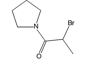 Pyrrolidine, 1-(2-bromo-1-oxopropyl)- (9CI) structure, CAS 54537-48-3