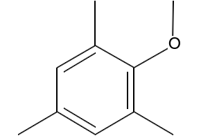 2,4,6-TRIMETHYLANISOLE structure, CAS 4028-66-4
