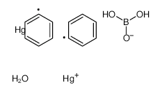 Phenylmercury Borate structure, CAS 8017-88-7