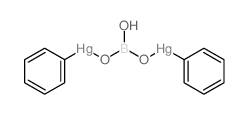 Phenylmercury Borate structure, CAS 6273-99-0