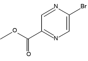 METHYL 5-BROMOPYRAZINE-2-CARBOXYLATE structure, CAS 210037-58-4