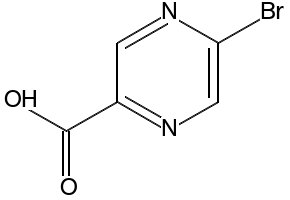 5-BROMO-2-PYRAZINECARBOXYLIC ACID structure, CAS 876161-05-6