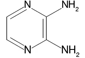 2,3-PYRAZINEDIAMINE structure, CAS 13134-31-1