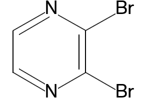 2,3-DIBROMOPYRAZINE structure, CAS 95538-03-7