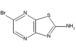 2-AMINO-6-BROMOTHIAZOLO[4,5-B]PYRAZINE structure, CAS 112342-72-0