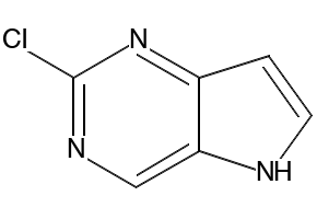 2-CHLORO-5H-PYRROLO[3,2-D]PYRIMIDINE structure, CAS 1119280-66-8